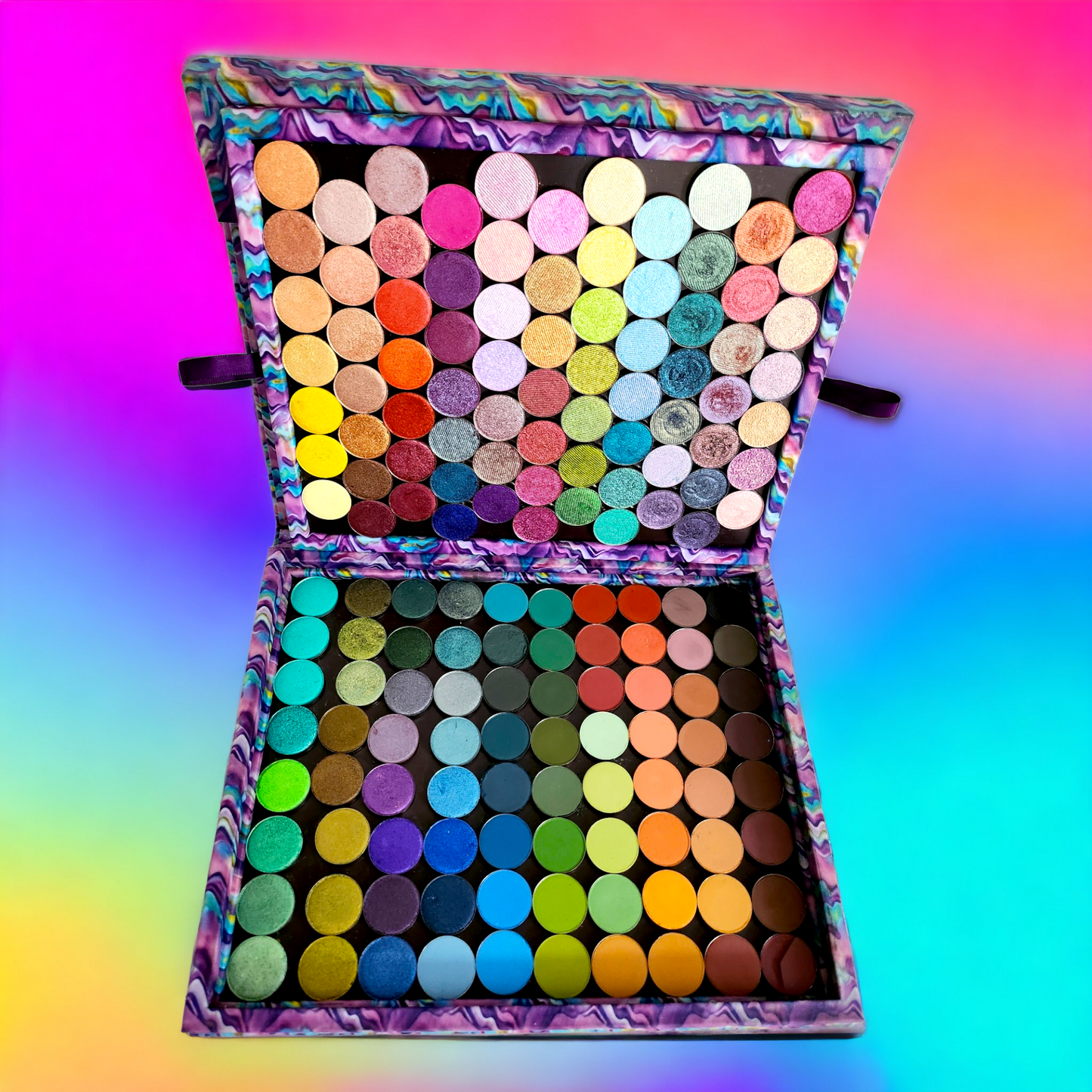 Shadow Keeper Duette: 2 in 1 Magnetic Palette combo: SK Portfolio & SK Versa - Holds 163 pans!